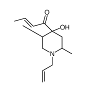 1-(4-hydroxy-2,5-dimethyl-1-prop-2-enylpiperidin-4-yl)but-2-en-1-one Structure