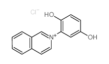 Isoquinolinium,2-(2,5-dihydroxyphenyl)-, chloride (1:1) structure