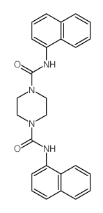 1,4-Piperazinedicarboxamide,N1,N4-di-1-naphthalenyl-结构式