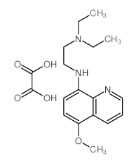 N,N-diethyl-N-(5-methoxyquinolin-8-yl)ethane-1,2-diamine; oxalic acid structure