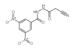 N-(2-cyanoacetyl)-3,5-dinitro-benzohydrazide Structure