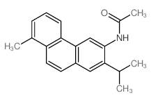 N-(8-methyl-2-propan-2-yl-phenanthren-3-yl)acetamide Structure