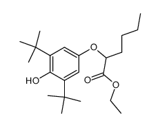 2-(3,5-Di-t-butyl-4-hydroxyphenoxy)hexansaeure-ethylester Structure