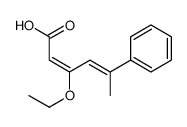 3-ethoxy-5-phenylhexa-2,4-dienoic acid结构式