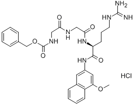 Z-Gly-Gly-Arg-4MβNA · HCl Structure