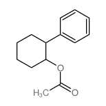 (2-phenylcyclohexyl) acetate结构式