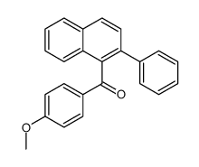(4-methoxyphenyl)-(2-phenylnaphthalen-1-yl)methanone结构式