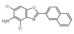 4,6-DIBROMO-2-(2-NAPHTHYL)-1,3-BENZOXAZOL-5-AMINE Structure