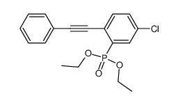 (5-chloro-2-phenylethynyl-phenyl)-phosphonic acid diethyl ester Structure