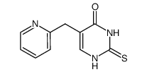 5-pyridin-2-ylmethyl-2-thioxo-2,3-dihydro-1H-pyrimidin-4-one结构式
