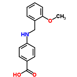 4-[(2-Methoxybenzyl)amino]benzoic acid结构式