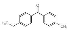 (4-ethylphenyl)-(4-methylphenyl)methanone结构式
