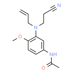 N-[3-[(2-cyanoethyl)allylamino]-4-methoxyphenyl]acetamide Structure