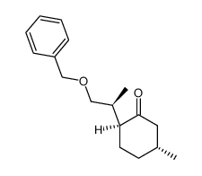 (-)-(1R,4S,8S)-9-benzyloxy-p-menthan-3-one结构式