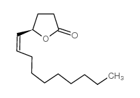 (R,Z)-5-(1-decenyl)dihydrofuran-2(3H)-one Structure