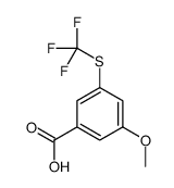 3-methoxy-5-(trifluoromethylsulfanyl)benzoic acid结构式