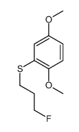 2-(3-fluoropropylsulfanyl)-1,4-dimethoxybenzene Structure