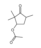 3-Acetoxy-2,2,5-trimethylcyclopentanon Structure