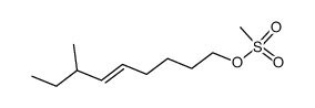 (E)-7-methylnon-5-en-1-yl methanesulfonate Structure