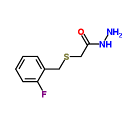 2-[(2-Fluorobenzyl)sulfanyl]acetohydrazide Structure