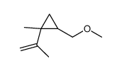 2-(methoxymethyl)-1-methyl-1-prop-1-en-2-ylcyclopropane结构式