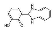 6-(1,3-dihydrobenzimidazol-2-ylidene)-2-hydroxycyclohexa-2,4-dien-1-one结构式