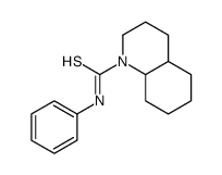 N-phenyl-3,4,4a,5,6,7,8,8a-octahydro-2H-quinoline-1-carbothioamide Structure