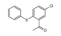 5-chloro-2-(phenylthio)acetophenone结构式