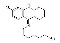 N'-(6-chloro-1,2,3,4-tetrahydroacridin-9-yl)hexane-1,6-diamine Structure