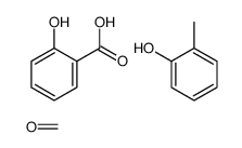 formaldehyde,2-hydroxybenzoic acid,2-methylphenol Structure