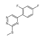 5-(2,4-Difluorophenyl)-3-methylthio-1,2,4-triazine结构式