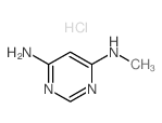 4,6-Pyrimidinediamine,N4-methyl-, hydrochloride (1:1)结构式