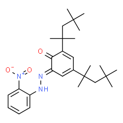 2-[(2-Nitrophenyl)azo]-4,6-bis(1,1,3,3-tetramethylbutyl)phenol结构式