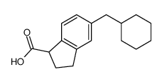 5-(cyclohexylmethyl)-2,3-dihydro-1H-indene-1-carboxylic acid Structure