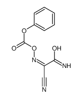 [(2-amino-1-cyano-2-oxoethylidene)amino] phenyl carbonate Structure