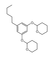2-[3-(oxan-2-yloxy)-5-pentylphenoxy]oxane结构式