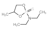 N,N-Diethyl-4-methyl-1,3,2-dioxaphospholan-2-amine 2-sulfide结构式