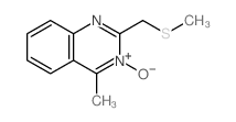 4-methyl-2-(methylsulfanylmethyl)-4H-quinazoline 3-oxide Structure