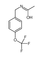 N-[[4-(trifluoromethoxy)phenyl]methyl]acetamide Structure