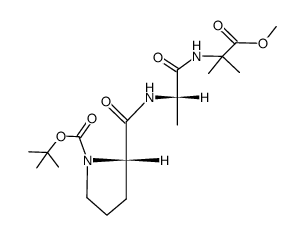 Boc-L-Pro-L-Ala-Aib-OMe Structure