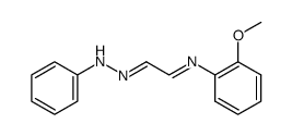 2-(2-methoxyphenylimino)acetaldehyde phenylhydrazone结构式