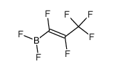 trans-1,2,3,3,3-pentafluoroprop-1-enyldifluoroborane Structure