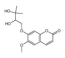 7-(3'-methyl-2',3'-dihydroxybutoxy)-6-methoxycoumarin Structure