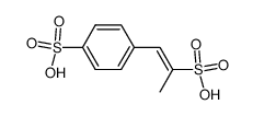 (E)-1-(p-sulphophenyl)prop-1-ene-2-sulphonic acid Structure