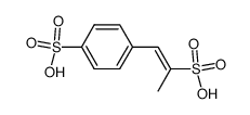 (E)-1-(p-sulphophenyl)prop-1-ene-2-sulphonic acid结构式