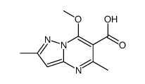 7-methoxy-2,5-dimethylpyrazolo[1,5-a]pyrimidine-6-carboxylic acid结构式
