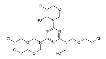 [[6-[Bis(2-chloroethoxymethyl)amino]-1,3,5-triazine-2,4-diyl]bis[(2-chloroethoxymethyl)imino]]dimethanol结构式