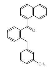 [2-[(3-methylphenyl)methyl]phenyl]-naphthalen-1-yl-methanone structure