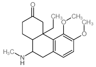 3(2H)-Phenanthrenone,4a-ethyl-1,4,4a,9,10,10a-hexahydro-5,6-dimethoxy-10-(methylamino)-结构式