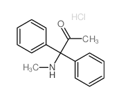 2-Propanone,1-(methylamino)-1,1-diphenyl-, hydrochloride (7CI,9CI) Structure